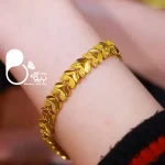 خرید دستبند گندمی روکش طلا مثل نمونه طلا