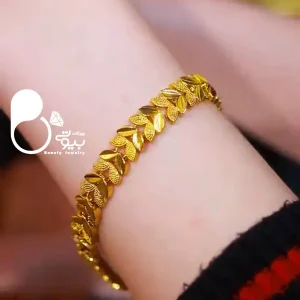 خرید دستبند گندمی روکش طلا مثل نمونه طلا