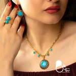 قیمت و خرید ست کامل کارتیر طرح فیروزه💎کیفیت عالی، آبکاری نانو، وارداتی ترک