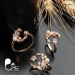قیمت و خرید انگشتر مرواریدی عشق ژوپینگ💎فری سایز، کیفیت عالی، خاص و شیک بیوتی