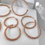 قیمت و خرید ست دستبند و گوشواره خاویاری ژوپینگ💎آبکاری طلا، کیفیت عالی، برند اصلی، خاص و شیک