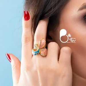 قیمت و خرید انگشتر مینا نگین میکرو💎کیفیت عالی، برند اصلی، خاص و شیک بیوتی