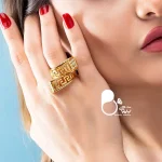 قیمت و خرید انگشتر ورساچ کپی طلا انگشتر نگین میکرو ورساچ💎کیفیت عالی، برند اصلی، خاص و شیک بیوتی