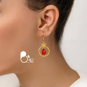 قیمت و خرید نیم ست دوبل دونه اناری ویژه با تخفیف🍉زیورآلات ویژه شب یلدا