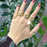 قیمت و خرید حلقه نگین دار کپی طلا حراج از سایت بیوتی