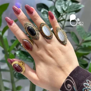 قیمت و خرید انگشتر مارکزیت چشم گربه بحرینی حراجی کپی طلا با تخفیف به علت تک سایز💎براق و فوق‌العاده شبیه طلا