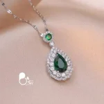 قیمت و خرید گردنبند نگین دار روکش طلا مثل طلا