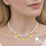 قیمت و خرید نیمست برف زمستانی مرواریدی💎استیل روکش طلا وارداتی، اسپرت و خاص