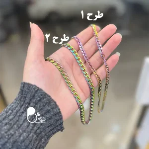 خرید گردنبند 7 رنگ مردانه استیل هدیه روز مرد