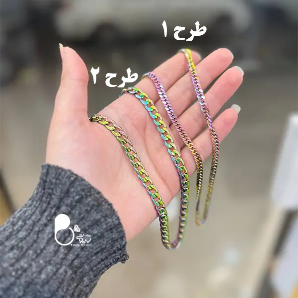 خرید گردنبند 7 رنگ مردانه استیل هدیه روز مرد خرید گردنبند 7 رنگ مردانه استیل هدیه روز مرد