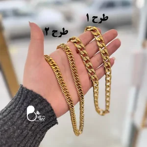 قیمت و خرید خرید زنجیر مردانه اسپرت💎استیل روکش طلا وارداتی ترک – ویژه روز مرد