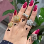 انگشتر بحرینی طرح طلا حراجی کپی طلا با تخفیف به علت تک سایز💎براق و فوق‌العاده شبیه طلا
