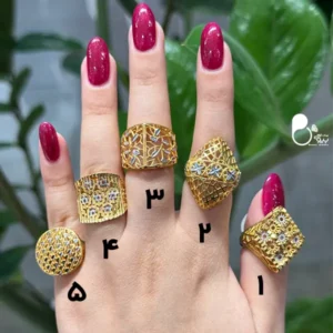 انگشتر بحرینی طرح طلا حراجی کپی طلا با تخفیف به علت تک سایز💎براق و فوق‌العاده شبیه طلا