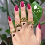 انگشتر مارکزیت حراجی بیوتی طلا با تخفیف به علت تک سایز💎براق و فوق‌العاده شبیه طلا
