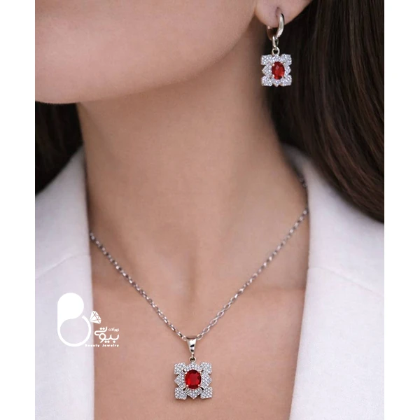 نیم ست آب نقره نگین میکرو زنانه💎نیم ست شیک و مجلسی با تخفیف ویژه نیمست نقره نگین قرمز نیم ست آب نقره نگین میکرو زنانه💎نیم ست شیک و مجلسی با تخفیف ویژه نیمست نقره نگین قرمز