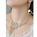 نیم ست آب نقره نگین دار زنانه💎نیم ست شیک و مجلسی با تخفیف ویژه