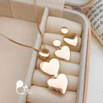 قیمت و خرید نیمست قلب آینه ای ژوپینگ کپی طلا💎خاص و زیبا