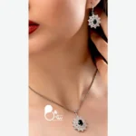 نیم ست طرح نقره نگین میکرو زنانه💎نیم ست شیک و مجلسی با تخفیف ویژه