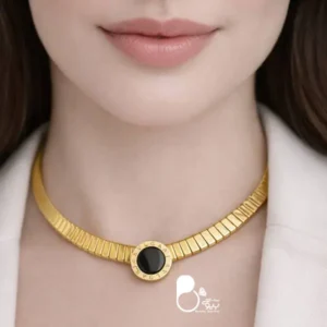 خرید طوق بولگاری استیل رنگ ثابت بدل مثل طلا