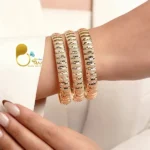 النگو 10 میل مدل آناهیتا کپی طلا تخفیف دار💎پک 3 عددی سایز 3