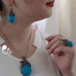 خرید سرویس خرم سلطان نگین کاری حراجی 50 درصد💎فروشگاه زیورآلات بیوتی