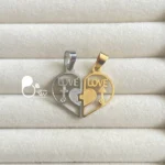 گردنبند دوبل عشق ویژه ولنتاین با تخفیف ویژه💎با روکش طلا