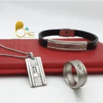 ست کامل مردانه استیل و چرم | طرح آرمانی و مونت بلانک💎تخفیف خرید سرویس مونت بلانک مردانه استیل خاص