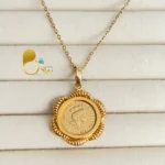خرید گردنبند طرح مریمی الیزابت با تخفیف💎بدل رنگ ثابت کپی طلا