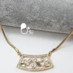 رومانتویی طرح برگ💎طراحی طلا با زنجیر ماری، خاص و شیک