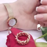 ست دستبند حصیری و انگشتر کارتیر رزگلد💎خاص و شیک | کیفیت عالی