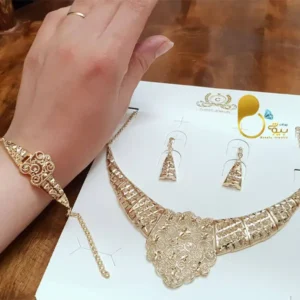 ست کامل طرح اسلیم💎آبکاری طلا، کپی طلا با تخفیف ویژه