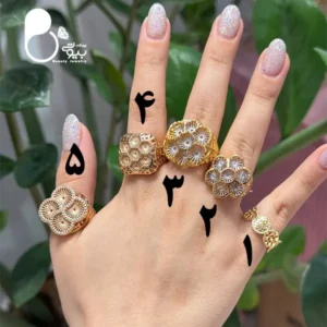 انگشتر بحرینی طرح طلا حراجی کپی طلا با تخفیف به علت تک سایز💎براق و فوق‌العاده شبیه طلا