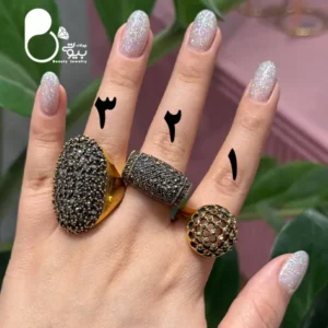 انگشتر مارکزیت حراجی بیوتی طلا با تخفیف به علت تک سایز💎براق و فوق‌العاده شبیه طلا