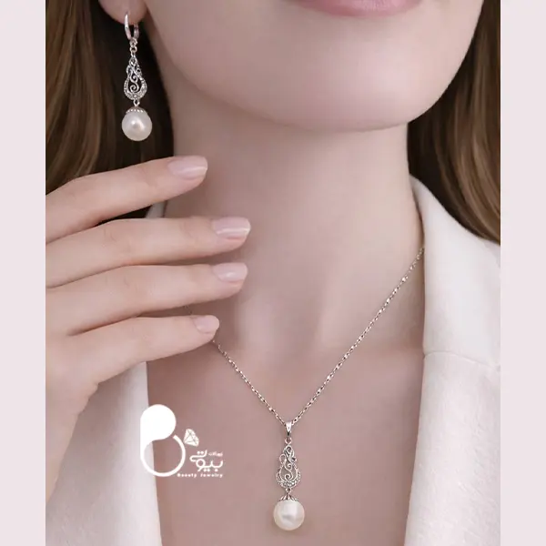 نیمست مروارید ژوپینگ نقره ای با تخفیف💎شیک و خاص | مثل جواهر نیمست مروارید ژوپینگ نقره ای با تخفیف💎شیک و خاص | مثل جواهر