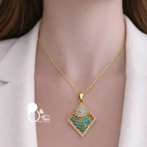 خرید گردنبند مینا کاری بدل طرح طلا با تخفیف