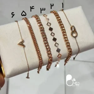 دستبند اسپرت رزگلد با 6 طرح متفاوت خاص کپی طلا💎 تخفیف ویژه