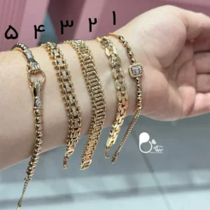 دستبند ژوپینگ کپی طلا 💎خاص و شیک با طراحی ظریف و تعداد محدود