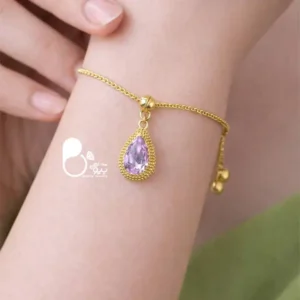 دستبند آماتیس رویال کپی نقره💎 با روکش طلا، وارداتی و خاص