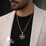 گردنبند مردانه فروهر مینیمال وارداتی از ترکیه💎 با روکش طلا و زنجیر، وارداتی و خاص