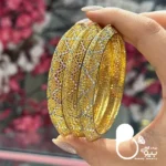 النگو حراجی بیوتی کپی طلا تخفیف دار💎رنگ ثابت کپی طلا
