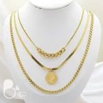 گردنبند ۳ رج سکه 💎زیورآلات بیوتی