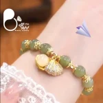 دستبند زمرد دریا وارداتی