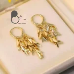 گوشواره برگ شرشره 💎فروشگاه زیورآلات بیوتی