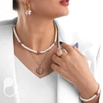 ست رز کوارتز (سنگ طبیعی)💎 زیورآلات بیوتی