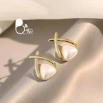 قیمت گوشواره مروارید طلایی مثل طلا مروارید مثلث