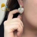 نیم ست قلب فول نگین اتریشی با تخفیف💎فروشگاه زیورآلات بیوتی