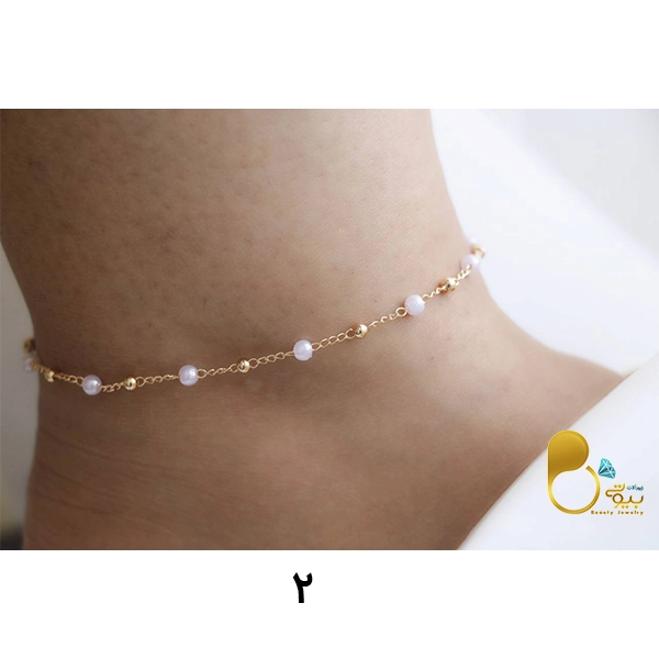 پابند مرواریدی بافت دیپلمات💎فروشگاه زیورآلات بیوتی پابند مرواریدی بافت دیپلمات💎فروشگاه زیورآلات بیوتی
