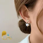 گوشواره مرواریدی اروپایی با تخفیف💎فروشگاه زیورآلات بیوتی