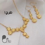 نیمست طرح طلا بحرینی با تخفیف💎فروشگاه زیورآلات بیوتی