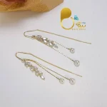 گوشواره گندمی جواهری💎زیورآلات بیوتی